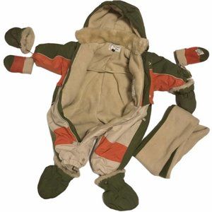 Gusti |Toddler One Piece Snow Suit Mittens Bootie